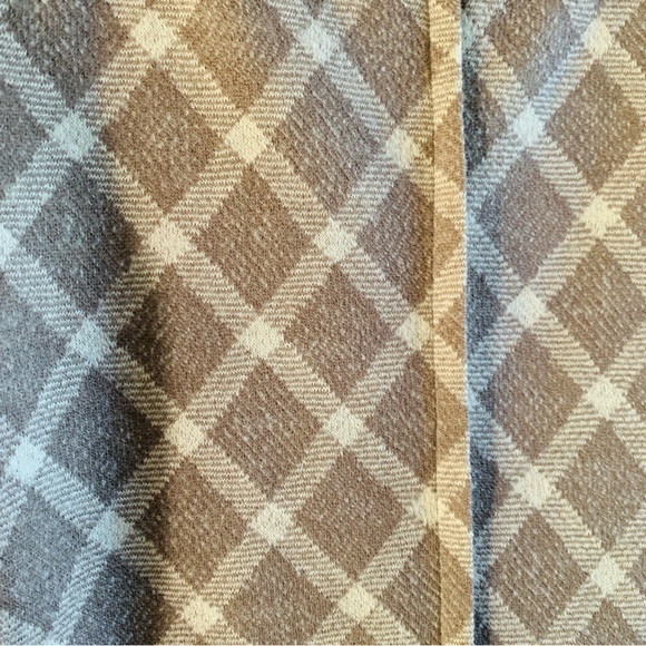 Neusteters Vintage Brown Tan Diamond Mock Neck Dress | Medium - Picture 4 of 14